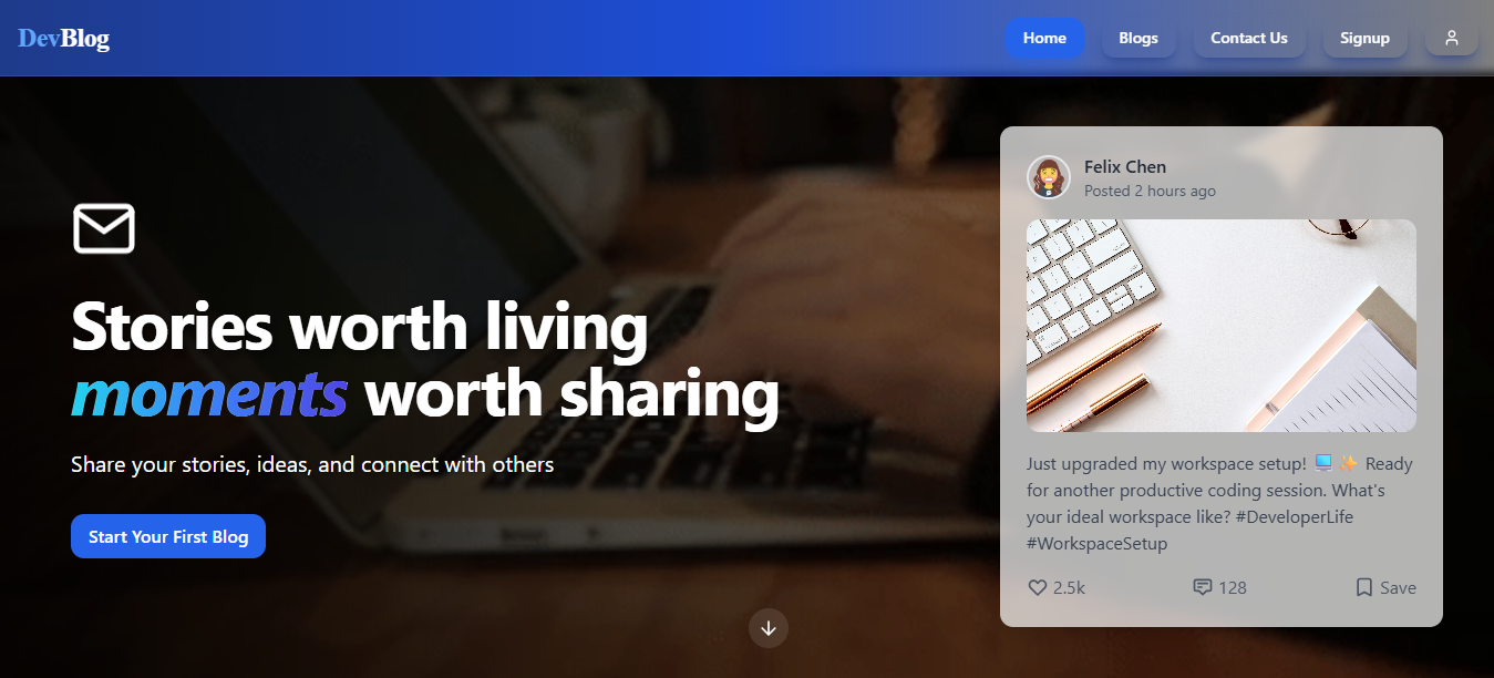 React internship project image